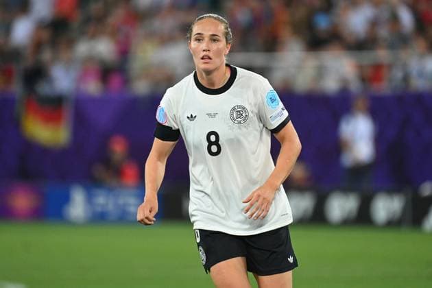 Sydney LOHMANN GER , action,single image,cropped single motif,half figure,half figure Football UEFA Women s EURO 2025 Group Phase Group C Germany GER Poland POL 2 0 on 04 07 2025, Arena St Gallen,