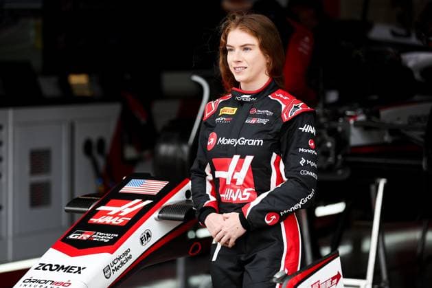 F1 - BRITISH GRAND PRIX 2025 CRONE Courtney (usa), Haas F1 Team Academy driver ,portrait during the Formula 1 Qatar Airways British Grand Prix 2025, 12th round of the 2025 FIA Formula One World Championship, WM, Weltmeisterschaft from July 4 to 6, 2025 on the Silverstone Circuit, in Silverstone, United Kingdom - SilverstoneUnited Kingdom  Copyright: xEricxAlonsox