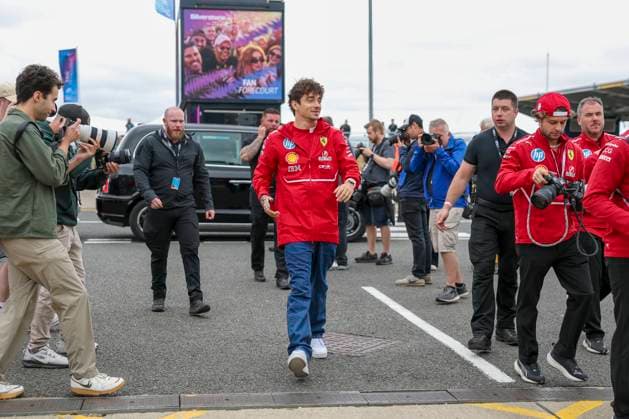 FORMULA 1 BRITISH GRAND PRIX 2025 Charles Leclerc 16 (MON), Scuderia Ferrari SF-25 arrives at the track during the FORMULA 1 QATAR AIRWAYS BRITISH GRAND PRIX 2025 at the Silverstone Circuit, Silverstone, England, United Kingdom on 5 July 2025 Credit: Eleanor Hoad Every Second Media Editorial use only. All images are copyright Every Second Media Limited. No images may be reproduced without prior permission. Copyright: xIMAGO EveryxSecondxMediax ESM-1518-0003 EleanorxHoadx xEveryxSecondxMediax