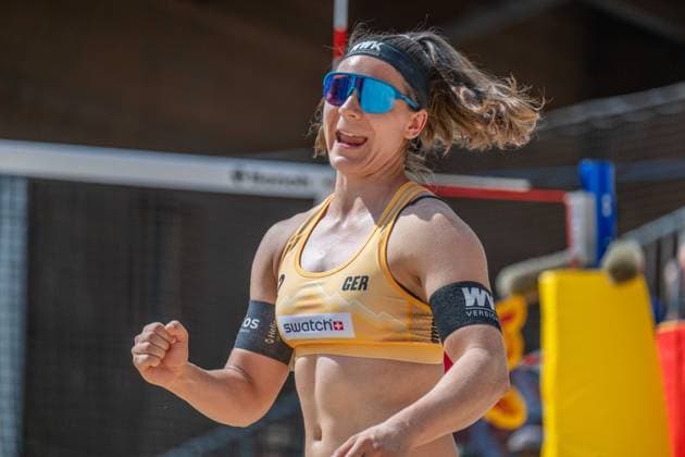 Beach Pro Tour Elite 16 Gstaad, 05 07 2025 Anna Grüne GER Beach Pro Tour Elite 16 Gstaad on 05 07 2025 Copyright: xBEAUTIFULxSPORTS PeterxWeberx