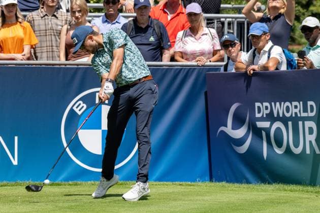 Davis Bryant USA xettx, Germany, Munich, 05 07 2025, Golf, BMW International Open, 2025, Round 3, DP World Tour, Golfclub Muenchen Eichenried