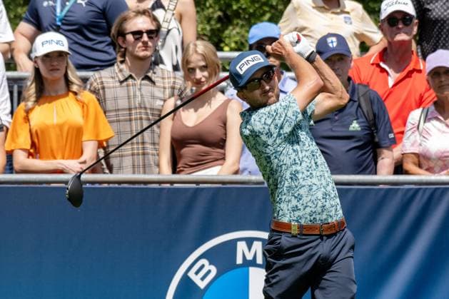 Davis Bryant USA xettx, Germany, Munich, 05 07 2025, Golf, BMW International Open, 2025, Round 3, DP World Tour, Golfclub Muenchen Eichenried