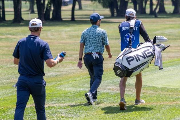 Davis Bryant USA goes for the 3rd round, can he repeat his sensational round from yesterday xettx, Germany, Muenchen, 05 07 2025, Golf, BMW International Open, 2025, Round 3, DP World Tour, Golfclub Muenchen Eichenried
