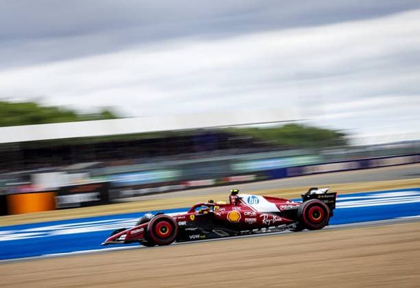 SILVERSTONE - Lewis Hamilton (Ferrari) during 3rd free practice at the Silverstone circuit ahead of the Great Britain Grand Prix. ANP SEM VAN DER WAL xVIxANPxSportx xxANPxIVx 530978131 originalFilename: 530978131.jpg