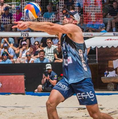 July 5, 2025, Gstaad, Bern, Switzerland: Gstaad Switzerland, 07 05 2025: ANDERS BERMSTEN MOL of Norway return during Swatch Beach Pro Gstaad 2025, Swatch Beach Pro Gstaad 2025 took place in the famous ski resort and which organizes events like the EFG Swiss Open Gstaad ATP, Tennis Herren 250 and the Polo Gold Club Gstaad 2024 and took place at Roy Emerson Arena in Gstaad. Gstaad Switzerland - ZUMAd206 20250705_zip_d206_043 Copyright: xEricxDubostx