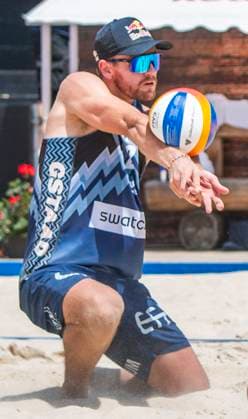 July 5, 2025, Gstaad, Bern, Switzerland: Gstaad Switzerland, 07 05 2025: ANDERS BERMSTEN MOL of Norway return during Swatch Beach Pro Gstaad 2025, Swatch Beach Pro Gstaad 2025 took place in the famous ski resort and which organizes events like the EFG Swiss Open Gstaad ATP, Tennis Herren 250 and the Polo Gold Club Gstaad 2024 and took place at Roy Emerson Arena in Gstaad. Gstaad Switzerland - ZUMAd206 20250705_zip_d206_045 Copyright: xEricxDubostx
