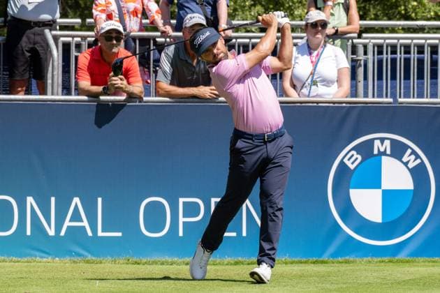 David Ravetto FRA xettx, Germany, Munich, 05 07 2025, Golf, BMW International Open, 2025, Round 3, DP World Tour, Golfclub Muenchen Eichenried