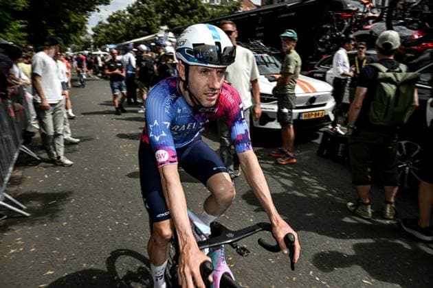 TOUR DE FRANCE 2025 PHOTOPQR OUEST FRANCE Martin ROCHE ; Lille ; 05 07 2025 ; Ce samedi 5 juillet 2025 , c est le départ du Tour de France 2025 à Lille . ici Michael WOODS ( Israel premier tech ) Photographe: Martin ROCHE Ouest-France- French cycling race Tour de France 2024 takes place in july 2025 Lille FRANCE France  Copyright: xPHOTOPQR OUESTxFRANCE MAXPPPxMartinxROCHEx 20250705OFR9319 20250705OFR9319