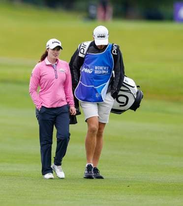 5th July 2025; The O& x2019;Meara Course at Carton House, Maynooth, County Kildare, Ireland; KPMG Womens Irish Open Golf, Round 3; Leona Maguire of Ireland walks down the 9th hole fairway  ActionPlus12809450 PeterxFitzpatrick