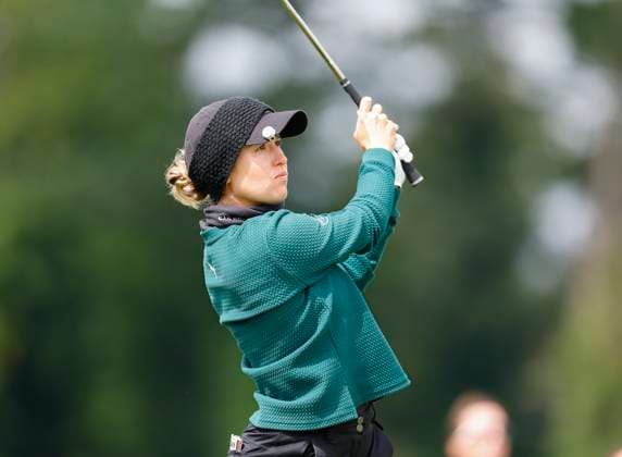 5th July 2025; The O& x2019;Meara Course at Carton House, Maynooth, County Kildare, Ireland; KPMG Womens Irish Open Golf, Round 3; Chiara Tamburlini teeing off from the 2nd hole  ActionPlus12809480 PeterxFitzpatrick