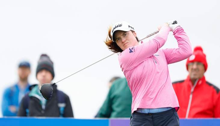 5th July 2025; The O& x2019;Meara Course at Carton House, Maynooth, County Kildare, Ireland; KPMG Womens Irish Open Golf, Round 3; Leona Maguire of Ireland tees off on the 10th hole  ActionPlus12809454 PeterxFitzpatrick