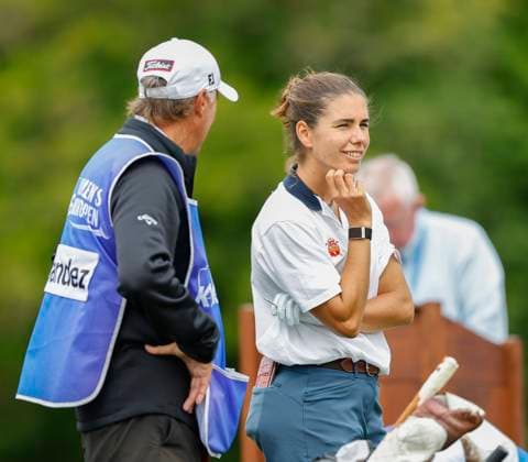 5th July 2025; The O& x2019;Meara Course at Carton House, Maynooth, County Kildare, Ireland; KPMG Womens Irish Open Golf, Round 3; Blanca Fernandez of Spain on the 1st tee box  ActionPlus12809457 PeterxFitzpatrick