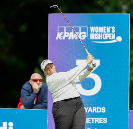 5th July 2025; The O& x2019;Meara Course at Carton House, Maynooth, County Kildare, Ireland; KPMG Womens Irish Open Golf, Round 3; Kirsten Rudgeley of Australia tees off on the 3rd hole  ActionPlus12809485 PeterxFitzpatrick