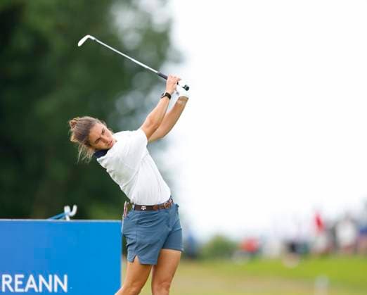 5th July 2025; The O& x2019;Meara Course at Carton House, Maynooth, County Kildare, Ireland; KPMG Womens Irish Open Golf, Round 3; Blanca Fernandez of Spain tees off on the 2nd hole  ActionPlus12809471 PeterxFitzpatrick