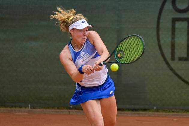 Anna Lena Friedsam GER 05 07 2025 Tennis 1 Bundesliga Ladies, TC Bredeney vs LTTC RW Berlin, Tennis Club Bredeney, Essen, Copyright: xpepphotox xHorstxMauelshagenx pep00321, pep_20250705_hm_72115