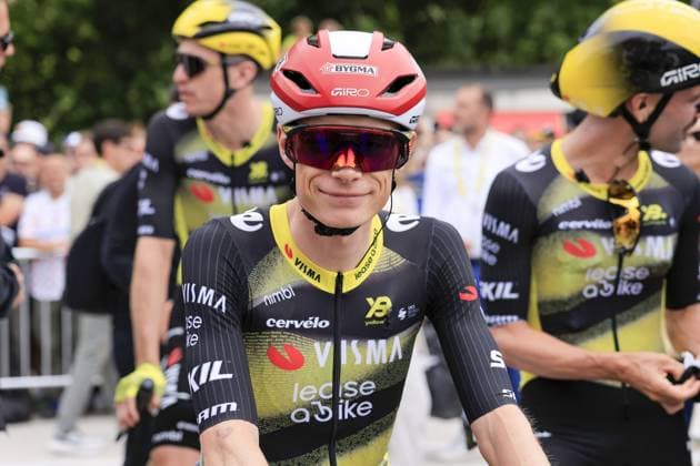Jonas VINGEGAARD, Team Visma Lease a Bike, during the Tour de France 2025, UCI WorldTour cycling event, Stage 1, Lille Metropole - Lille Metropole (184,9 Km) on 5 July 2025 in Lille, France during Tour de France 2025 - Stage 1, Tour De France race in France, France, July 05 2025  Copyright: xStefanoxCavasino IPAxSportx xipa-agency.netx xx IPA_59971183 IPA_Agency_IPA59971183