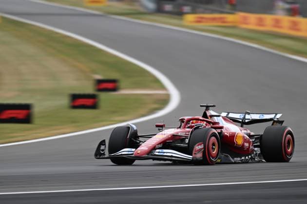 5th July 2025; Silverstone Circuit, Northamptonshire, England; Formula 1 2025 Qatar Airways British F1 Grand Prix; Qualifying Day; Charles Leclerc in the Ferrari 066 15 powered Ferrari SF-25 car during the third practice session (P3)  ActionPlus12809602 SimonxWest