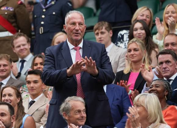 Tennis - 2025 Wimbledon Championships - Men™s Singles - 3rd round - Jannik Sinner v Pedro Martinez All England Lawn Tennis & Croquet Club - Friday 5th July 2025 Ex Cricketer, Sir Ian Botham In the Royal Box 