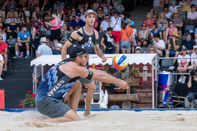 Beach Pro Tour Elite 16 Gstaad, 05 07 2025 Nils Ehlers GER , Clemens Wickler GER Beach Pro Tour Elite 16 Gstaad on 05 07 2025 Copyright: xBEAUTIFULxSPORTS PeterxWeberx