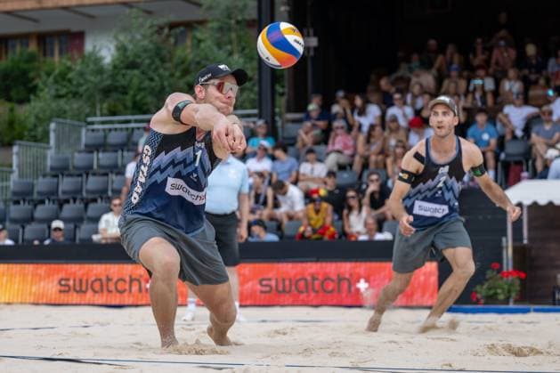 Beach Pro Tour Elite 16 Gstaad, 05 07 2025 Nils Ehlers GER , Clemens Wickler GER Beach Pro Tour Elite 16 Gstaad on 05 07 2025 Copyright: xBEAUTIFULxSPORTS PeterxWeberx