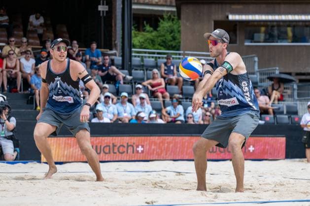 Beach Pro Tour Elite 16 Gstaad, 05 07 2025 Clemens Wickler GER , Nils Ehlers GER Beach Pro Tour Elite 16 Gstaad on 05 07 2025 Copyright: xBEAUTIFULxSPORTS PeterxWeberx