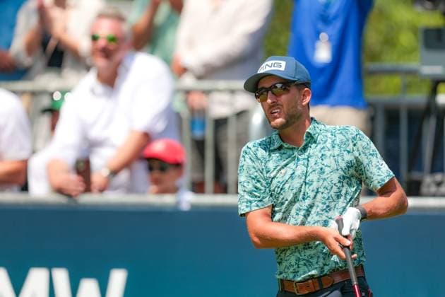 MUNICH, GERMANY - 05.07.2025: Davis BRYANT (USA). The BMW International Open at Golfclub Munchen Eichenried on July 05, 2025 in Germany.