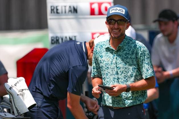 MUNICH, GERMANY - 05.07.2025: Davis BRYANT (USA). The BMW International Open at Golfclub Munchen Eichenried on July 05, 2025 in Germany.