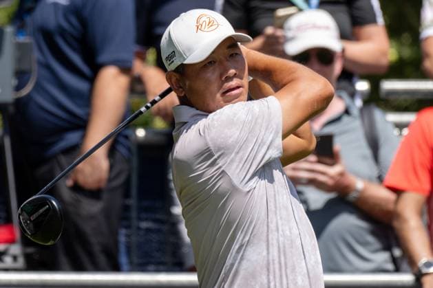 Ashun Wu CHN xettx, Germany, Munich, 05 07 2025, Golf, BMW International Open, 2025, Round 3, DP World Tour, Golfclub Muenchen Eichenried