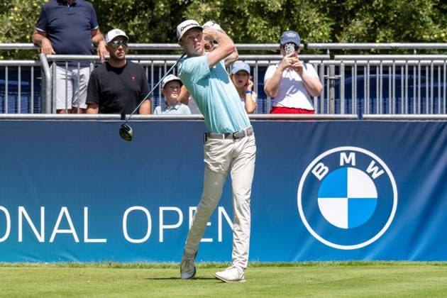 Ryggs Johnston USA xettx, Germany, Munich, 05 07 2025, Golf, BMW International Open, 2025, Round 3, DP World Tour, Golfclub Muenchen Eichenried