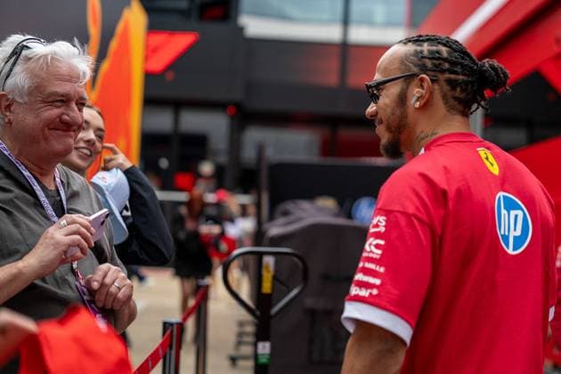 F1 British GP 2025 - UK Lewis Hamilton (Gbr) of Scuderia Ferrari 44 during the Formula 1 Qatar Airways British Grand Prix 2025 on Saturday at the Silverstone International Circuit, Silverstone, Great Britain on July 5, 2025 Photo by Photo by Antoine Lapeyre ABACAPRESS.COM Silverstone United Kingdom  Copyright: xLapeyrexAntoine ABACAx