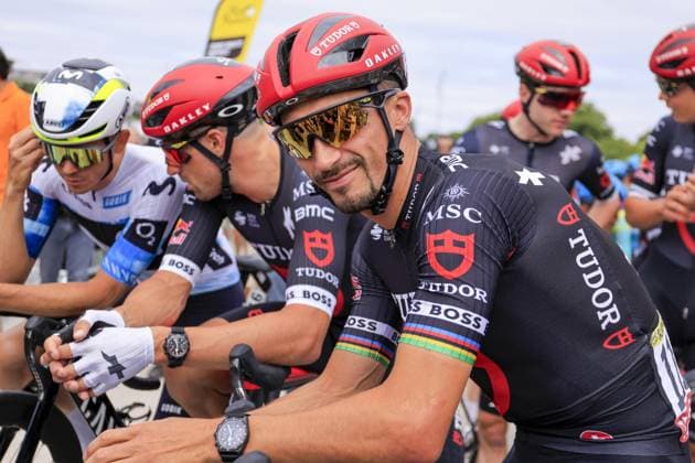 CICLISMO - Tour De France - Tour de France 2025 - Stage 1 Julian ALAPHILIPPE, Tudor Pro Cycling Team, during the Tour de France 2025, UCI WorldTour cycling event, Stage 1, Lille Metropole - Lille Metropole (184,9 Km) on 5 July 2025 in Lille, France during Tour de France 2025 - Stage 1, Tour De France race in France, France, July 05 2025 France France  Copyright: xIPAxSport ABACAx