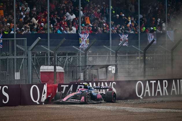 F1 - BRITISH GRAND PRIX 2025 43 COLAPINTO Franco (arg), Alpine F1 Team A525, action crash, accident, during the Formula 1 Qatar Airways British Grand Prix 2025, 12th round of the 2025 FIA Formula One World Championship, WM, Weltmeisterschaft from July 4 to 6, 2025 on the Silverstone Circuit, in Silverstone, United Kingdom - SilverstoneUnited Kingdom Copyright: xALBERTOxVIMERCATIx