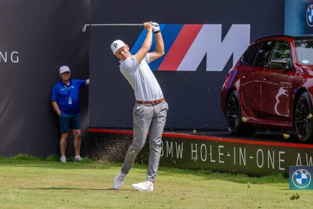 Matti Schmid GER xettx, Germany, Munich, 05 07 2025, Golf, BMW International Open, 2025, Round 3, DP World Tour, Golfclub Muenchen Eichenried