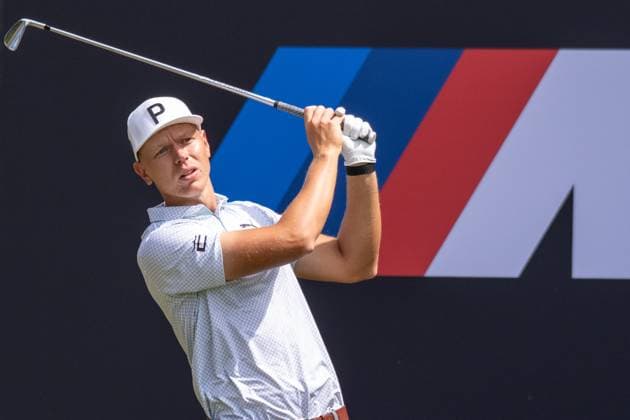 Matti Schmid GER xettx, Germany, Munich, 05 07 2025, Golf, BMW International Open, 2025, Round 3, DP World Tour, Golfclub Muenchen Eichenried