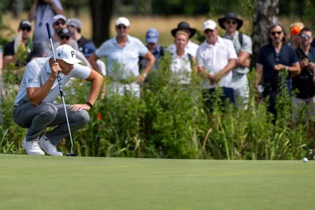 Matti Schmid GER xettx, Germany, Munich, 05 07 2025, Golf, BMW International Open, 2025, Round 3, DP World Tour, Golfclub Muenchen Eichenried
