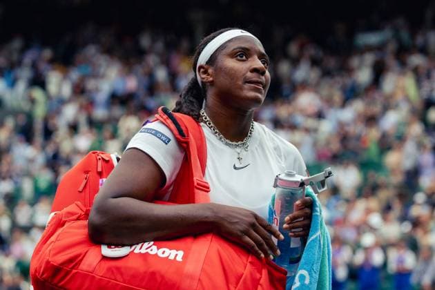 Wimbledon Championships 2025 05 Jul 2025 Hailey Baptiste in action at the Wimbledon Championships 2025 AELTC London Church Road, Wimbledon, London, United Kingdom Wimbledon England, UK NEWSPAPERS OUT Copyright: xImmyxThompson-Bland IPSxPhotoxAgencyx