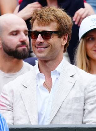 Glen Powell watching the action on Centre Court Wimbledon Tennis Championships, Day 6, The All England Lawn Tennis and Croquet Club, London, UK - 05 Jul 2025London The All England Lawn Tennis and United Kingdom  Copyright: xJavierxGarcia Shutterstockx 15385616ax