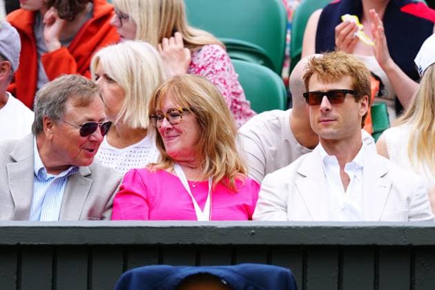 Glen Powell watching the action on Centre Court Wimbledon Tennis Championships, Day 6, The All England Lawn Tennis and Croquet Club, London, UK - 05 Jul 2025London The All England Lawn Tennis and United Kingdom  Copyright: xJavierxGarcia Shutterstockx 15385616az