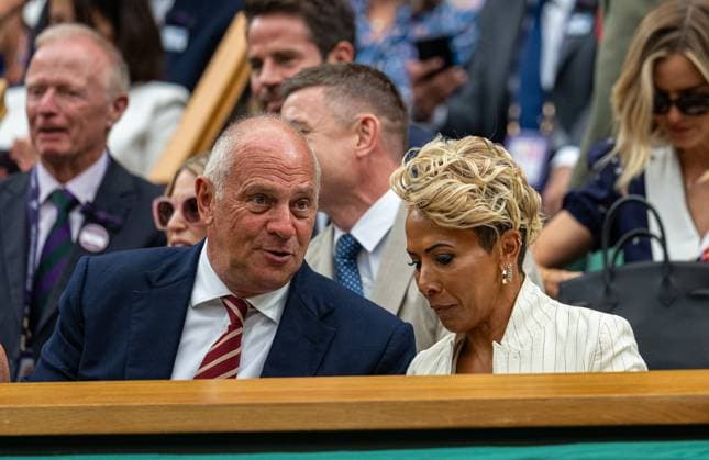 Tennis - Wimbledon Championship 2025 - Day 6 LONDON, ENGLAND - Saturday, July 5, 2025: Former Olympic athletes Steve Redgrave and Kelly Holmes in the Royal Box during Day Six of The Championships Wimbledon 2025 at the All England Lawn Tennis and Croquet Club. (Photo by Kirsten Holst Propaganda) LONDON All England Lawn Tennis and Croquet Club GREATER LONDON ENGLAND  Copyright: xKirstenxHolstx 2025-07-05-005-Wimbledon_2025_Day_6