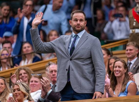 Tennis - Wimbledon Championship 2025 - Day 6 LONDON, ENGLAND - Saturday, July 5, 2025: Former tennis player Andy Roddick in the Royal Box on Day Six of The Championships Wimbledon 2025 at the All England Lawn Tennis and Croquet Club. (Photo by Kirsten Holst Propaganda) LONDON All England Lawn Tennis and Croquet Club GREATER LONDON ENGLAND  Copyright: xKirstenxHolstx 2025-07-05-021-Wimbledon_2025_Day_6