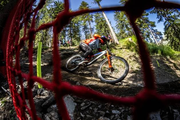 Whoop Downhill Worldcup La Thuile HARTENSTERN Max CUBE FACTORY RACINGat Whoop Downhill Worldcup La Thuile, 05 07 2025,in La Thuile,ITA Photo Sebastian Sternemann