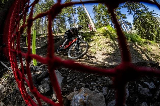 Whoop Downhill Worldcup La Thuile BAECHLER Nicolas at Whoop Downhill Worldcup La Thuile, 05 07 2025,in La Thuile,ITA Photo Sebastian Sternemann