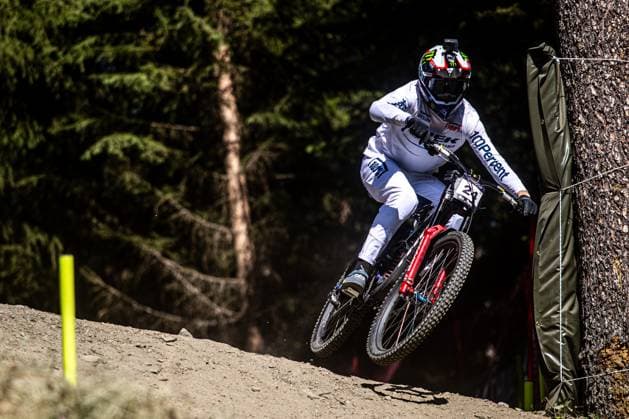 Whoop Downhill Worldcup La Thuile STEVENS MCNAB Lachlan TREK FACTORY RACING DHat Whoop Downhill Worldcup La Thuile, 05 07 2025,in La Thuile,ITA Photo Sebastian Sternemann