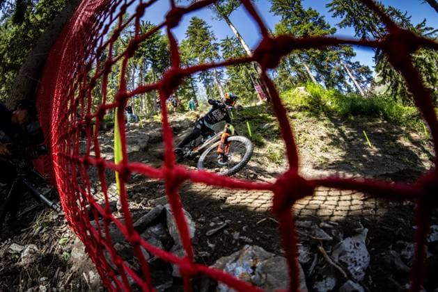 Whoop Downhill Worldcup La Thuile GOLDSTONE Jackson SANTA CRUZ SYNDICATEat Whoop Downhill Worldcup La Thuile, 05 07 2025,in La Thuile,ITA Photo Sebastian Sternemann