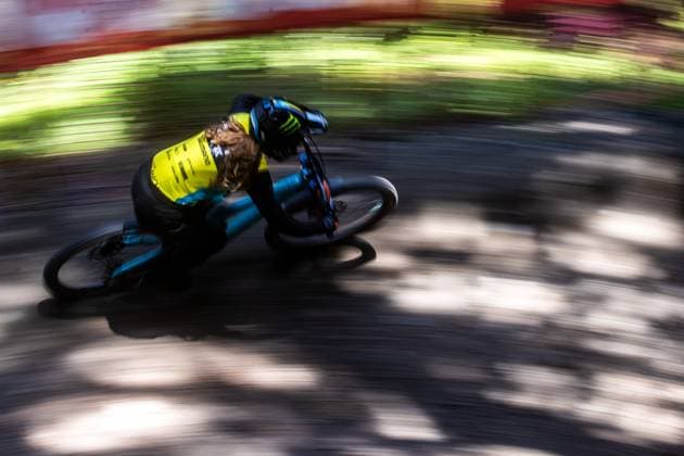 Whoop Downhill Worldcup La Thuile BALANCHE Camille YETI FOX FACTORY RACE TEAMat Whoop Downhill Worldcup La Thuile, 05 07 2025,in La Thuile,ITA Photo Sebastian Sternemann