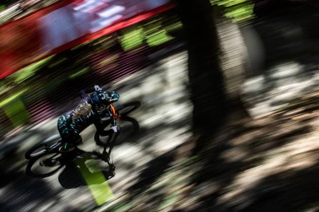Whoop Downhill Worldcup La Thuile PARTON Mikayla at Whoop Downhill Worldcup La Thuile, 05 07 2025,in La Thuile,ITA Photo Sebastian Sternemann