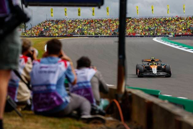 Silverstone, F1 British Grand Prix 2025 on July, 5, 2025, Photo by Juergen Tap , No 4 Lando Norris GBR , McLaren MCL39, Mercedes Silverstone GBR