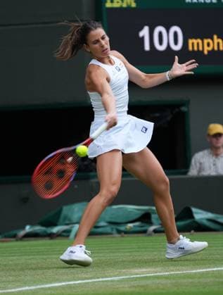 Tennis - 2025 Wimbledon Championships - Womes Singles - 3rd round - Barbara Krejcikova v Emma Navarro All England Lawn Tennis & Croquet Club - Friday 5th July 2025 Emma Navarro of USA 