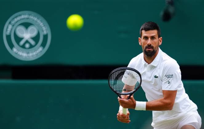 Novak Djokovic during his third round match Wimbledon Tennis Championships, Day 6, The All England Lawn Tennis and Croquet Club, London, UK - 05 Jul 2025London The All England Lawn Tennis and United Kingdom  Copyright: xJavierxGarcia Shutterstockx 15385616bm