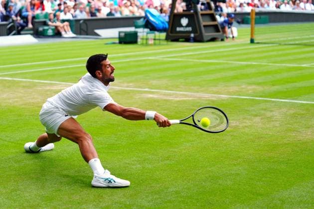 Novak Djokovic during his third round match Wimbledon Tennis Championships, Day 6, The All England Lawn Tennis and Croquet Club, London, UK - 05 Jul 2025London The All England Lawn Tennis and United Kingdom  Copyright: xJavierxGarcia Shutterstockx 15385616br